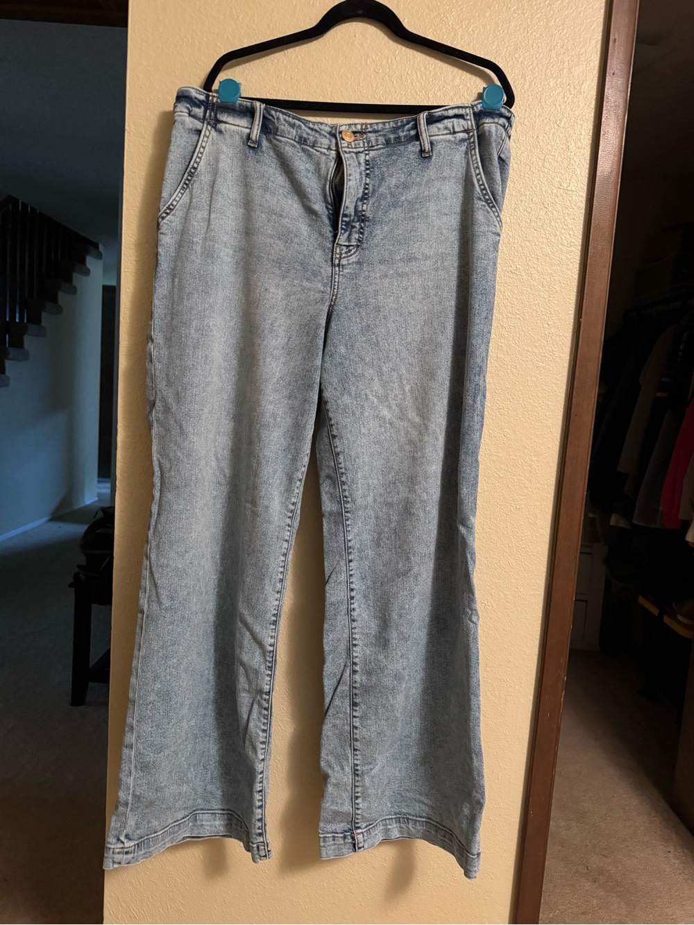 Kut from the Kloth Light Blue Wide Leg Jeans